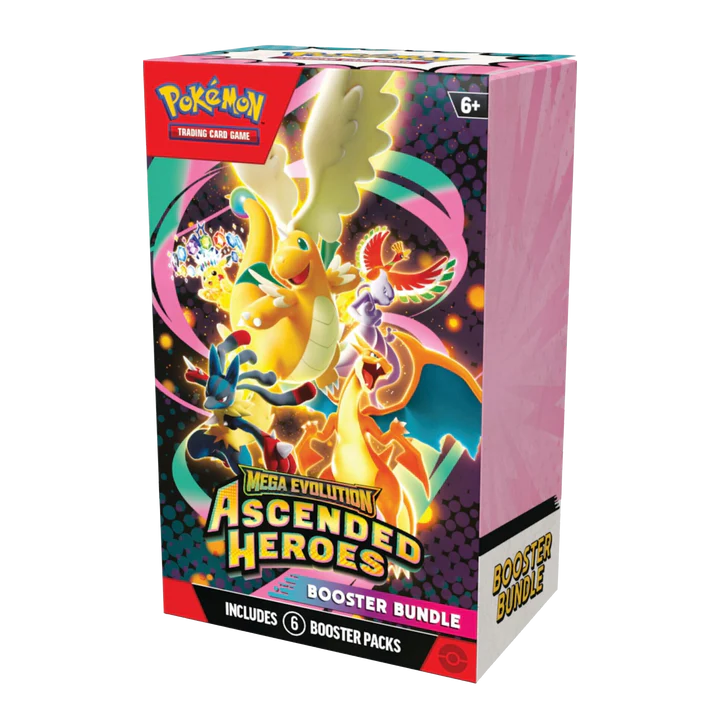 Pokemon TCG - Mega Evolution - Ascended Heroes - Booster Bundle Full Case Copy