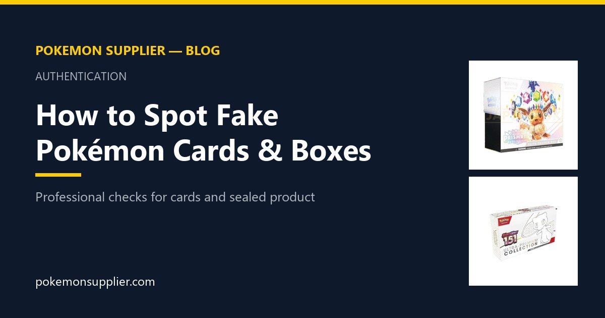 How to spot fake Pokémon cards and sealed boxes