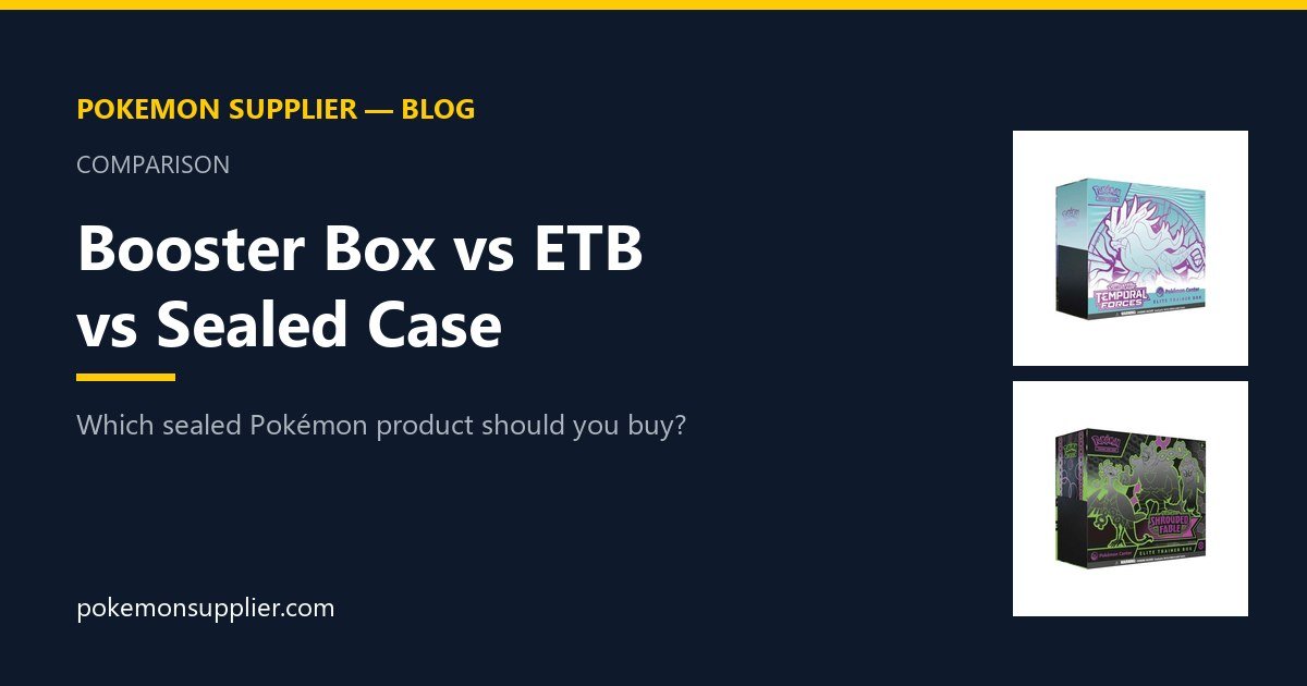 Booster box vs ETB vs case