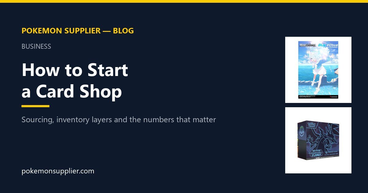 How to start a card shop
